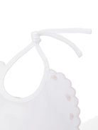 Bavaglino per neonata La Stupenderia bianco con bordo smerlato 2TBBV50 P01PIN LA STUPENDERIA KIDS 