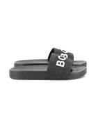 Sandali per bambino Boss Kids neri con logo groffato J52669 09B BOSS KIDS 