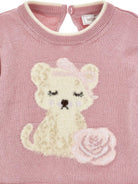 Maglione per neonata Monnalisa Kids rosa con motivo ricamato 39H605 8060 094F MONNALISA KIDS 