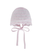 Cappello per neonata Paz Rodriguez rosa con bordo a smerlo 011-123384 3701 PaZ RODRIGUEZ KIDS 
