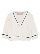Cardigan per neonato La Stupenderia bianco con scollo a V 1WCCR61 827 LA STUPENDERIA 