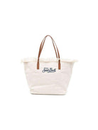 Borsa City Medium MC2 Saint Barth bianca con frange CBMF001 01034L MC2 ST. BARTH KIDS 