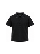 Polo per bambino Emporio Armani Kids nero con abbottonatuira frontale EB001645 AF28486 UB118 EMPORIO ARMANI KIDS 