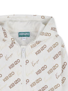 Tuta sportiva per neonato Kenzo Kids bianca con stampa K61705 117 KENZO KIDS 