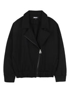 Giubbino per bambina DKNY Kids nero con chiusura frontale con zip D62386 09B DKNY 