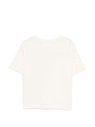 T-shirt per bambina Molo beige a girocollo con dettaglio paillettes 2S26A210 2444 MOLO KIDS 