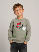 Felpa per bambino Stella McCartney Kids verde con stampa grafica TZ4P70 Z3059 774 STELLA McCARTNEY KIDS 