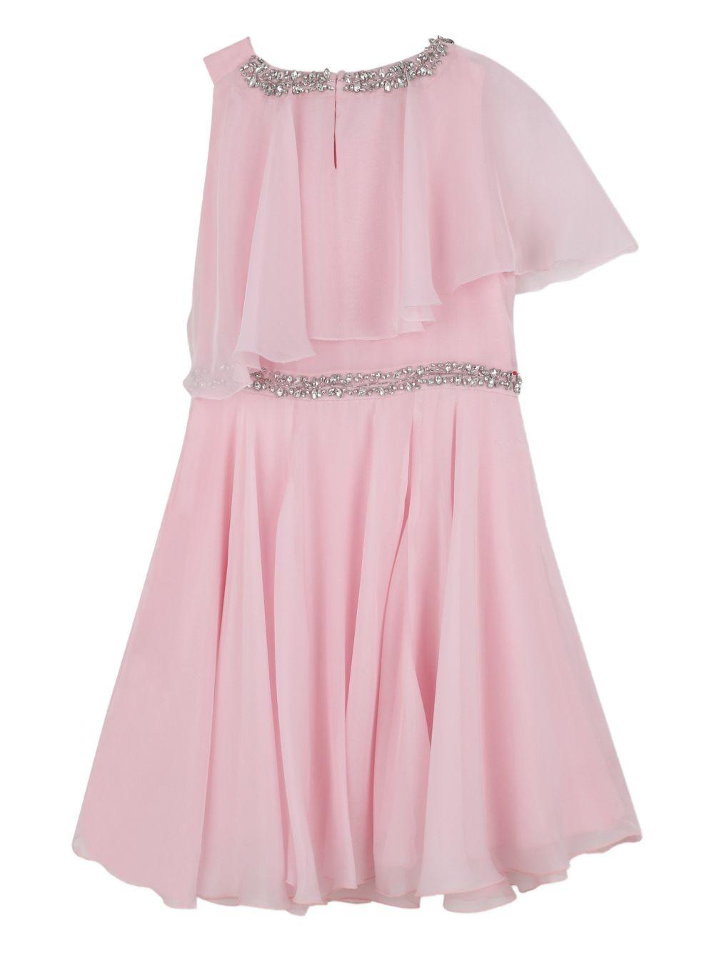 Abito per bambina Givenchy Kids rosa con design asimmetrico H31226 44Z GIVENCHY KIDS 