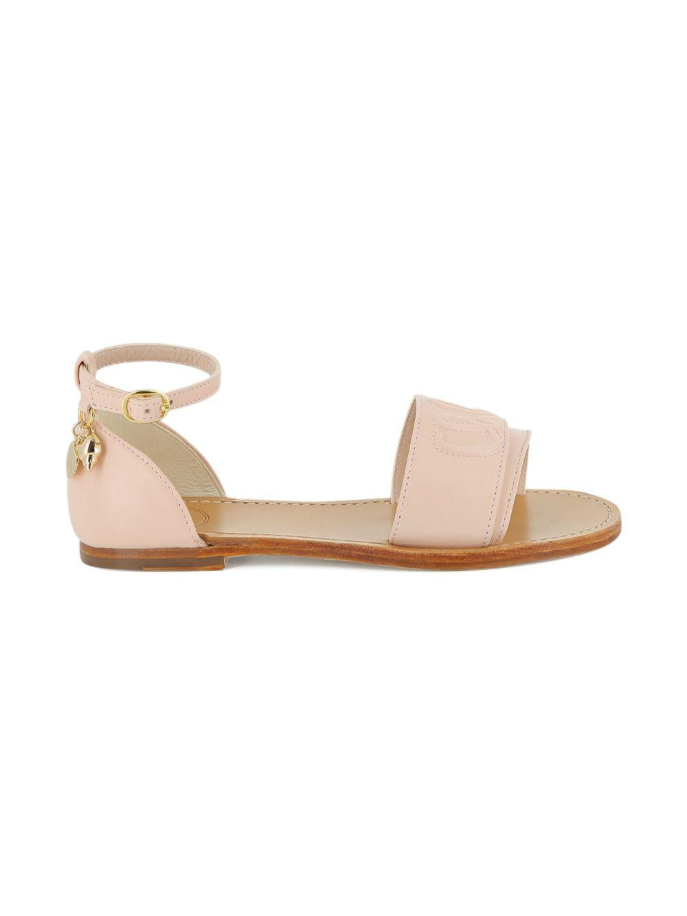 Sandali per bambina Chloé Kids rosa con dettaglio con logo C20878 46J CHLOE' KIDS 