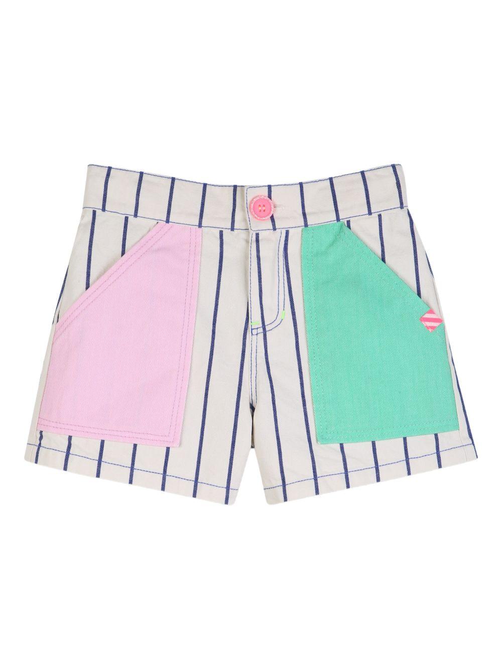 Shorts per bambina Billieblush multicolore con design a righe U22099 N48 BILLIEBLUSH KIDS 