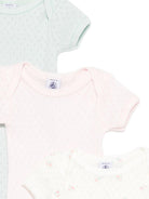Set di tre body per neonata Petit Bateau multicolore con stampa floreale A0FOO 00 PETIT BATEAU 