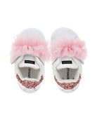 Sneakers per bambina Monnalisa rosa con dettaglio in tulle 83G012 7715 0190 MONNALISA KIDS 