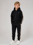 Pantaloni sportivi per bambino Burberry Kids nero in cotone 8108051 A1189 BURBERRY KIDS 