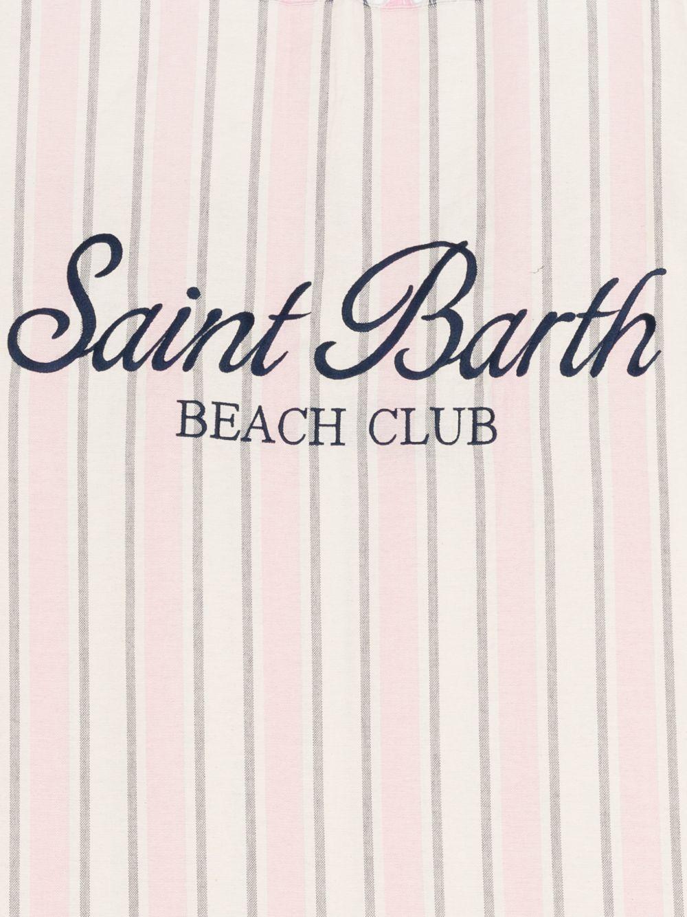 Telo mare MC2 Saint Barth rosa con motivo a righe FOUL002 02598L MC2 ST. BARTH KIDS 