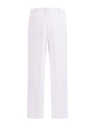 Pantaloni per bambina Monnalisa bianco con logo 71G404 7303 0001 MONNALISA KIDS 