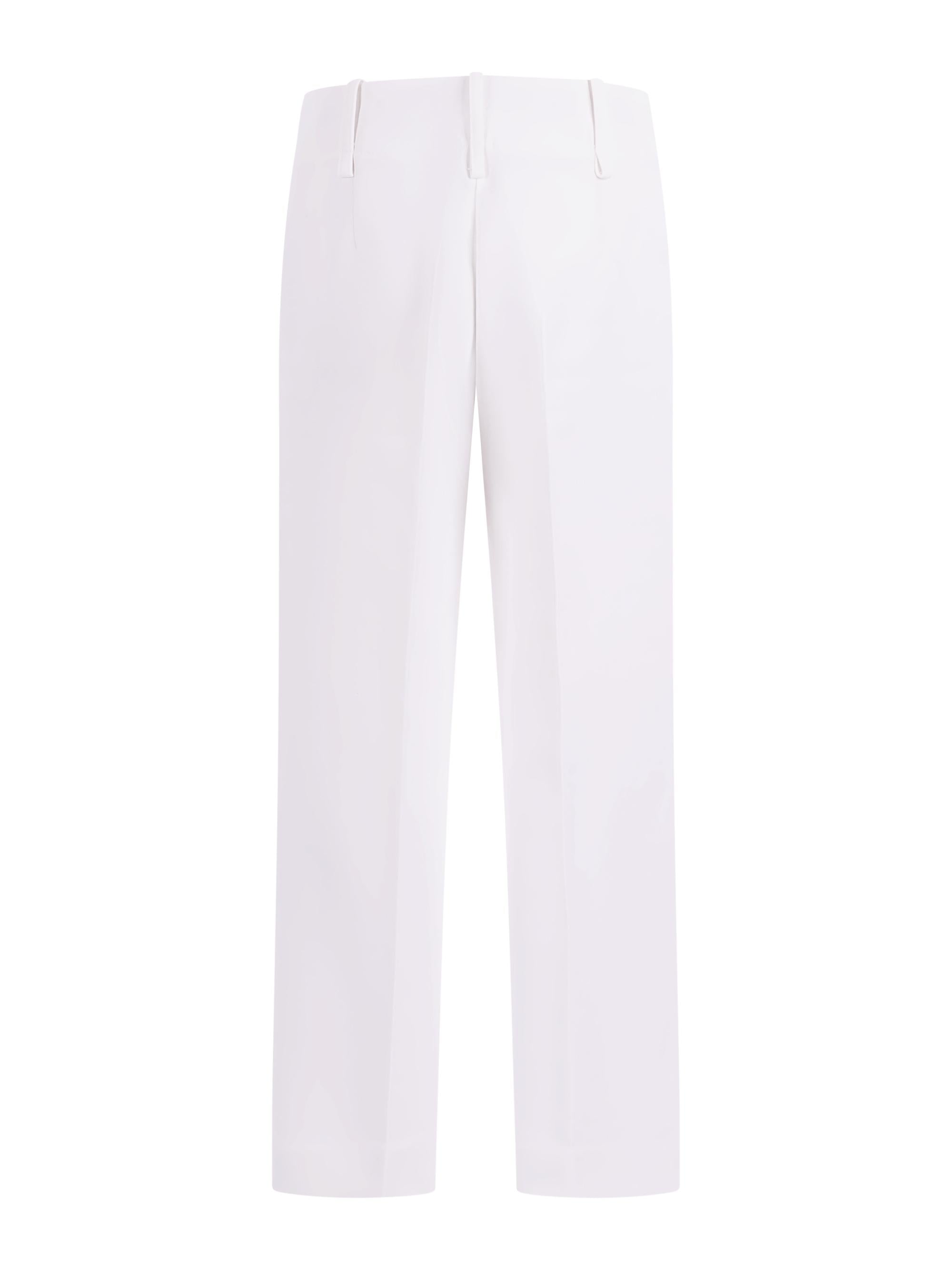 Pantaloni per bambina Monnalisa bianco con logo 71G404 7303 0001 MONNALISA KIDS 