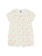 Tutina per neonata Petit Bateau bianca con stampa floreale all-over A0FCQ 01 PETIT BATEAU KIDS 