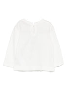 T-shirt per neonata Monnalisa bianca con stampa grafica 39F611 6005 0158 MONNALISA 