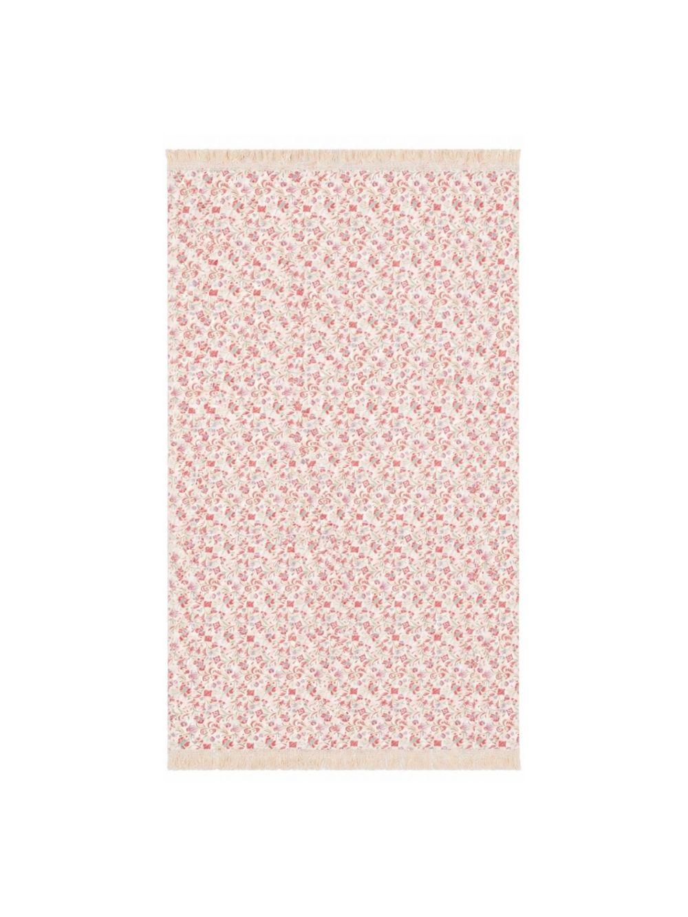 Telo mare per bambina Louise Misha bianco con stampa floreale all-over WBI-S26-B0240 CREAM LOUISE MISHA 