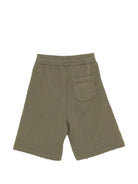 Shorts per bambino Golden Goose Kids verde con vita elasticizzata GKP02452P00456 35479 GOLDEN GOOSE KIDS 