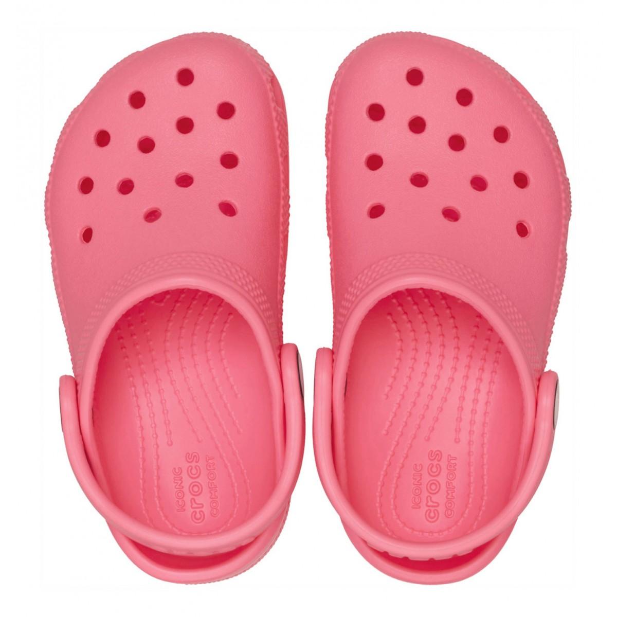 Ciabatte Classic K per bambina Crocs Kids rosa con design traforato 206991 GUAV CROCS KIDS 