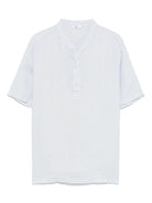 Camicia per bambino Il Gufo azzurro in lino P25PC076L6006 422 IL GUFO 