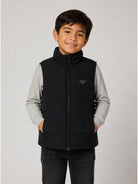 Giubbino per bambino Emporio Armani Kids blu con design trapuntato EB000422 AF14935 UB118 EMPORIO ARMANI KIDS 