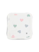 Asciugamano da bagno per neonati Petit Bateau Kids bianco con stampa a cuori A0GQR 01 PETIT BATEAU KIDS 