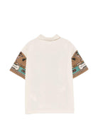 Camicia per bambino Dolce & Gabbana Kids beige con stampa grafica all-over L44S90 G7P2K HV5XH DOLCE & GABBANA KIDS 