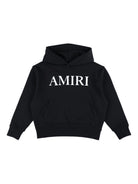 Felpa con cappuccio per bambino Amiri Kids nero con logo AKJYHD1009 001 AMIRI 