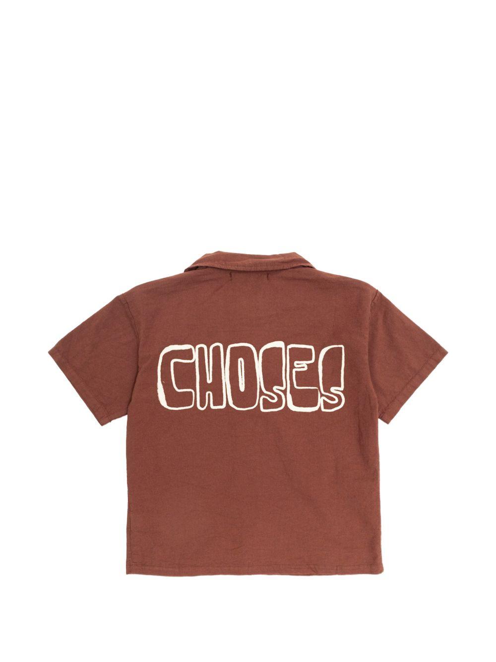 Camicia per bambino Bobo Choses marrone con colletto B126AC141 211 BOBO CHOSES KIDS 
