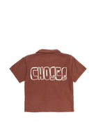 Camicia per bambino Bobo Choses marrone con colletto B126AC141 211 BOBO CHOSES KIDS 