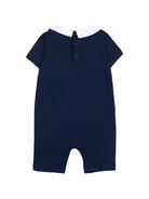 Tutina per neonato Moschino Kids blu con colletto alla Peter Pan MNY03YLAA03 40016 MOSCHINO KIDS 