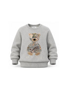 Felpa per bambino Etro Kids grigia con ricamo orsetto sul davanti GZ4P10 Z3188 806 ETRO KIDS 