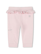 Pantaloni per neonata Givenchy Kids rosa sportivi con ruches H30651 44Z GIVENCHY KIDS 