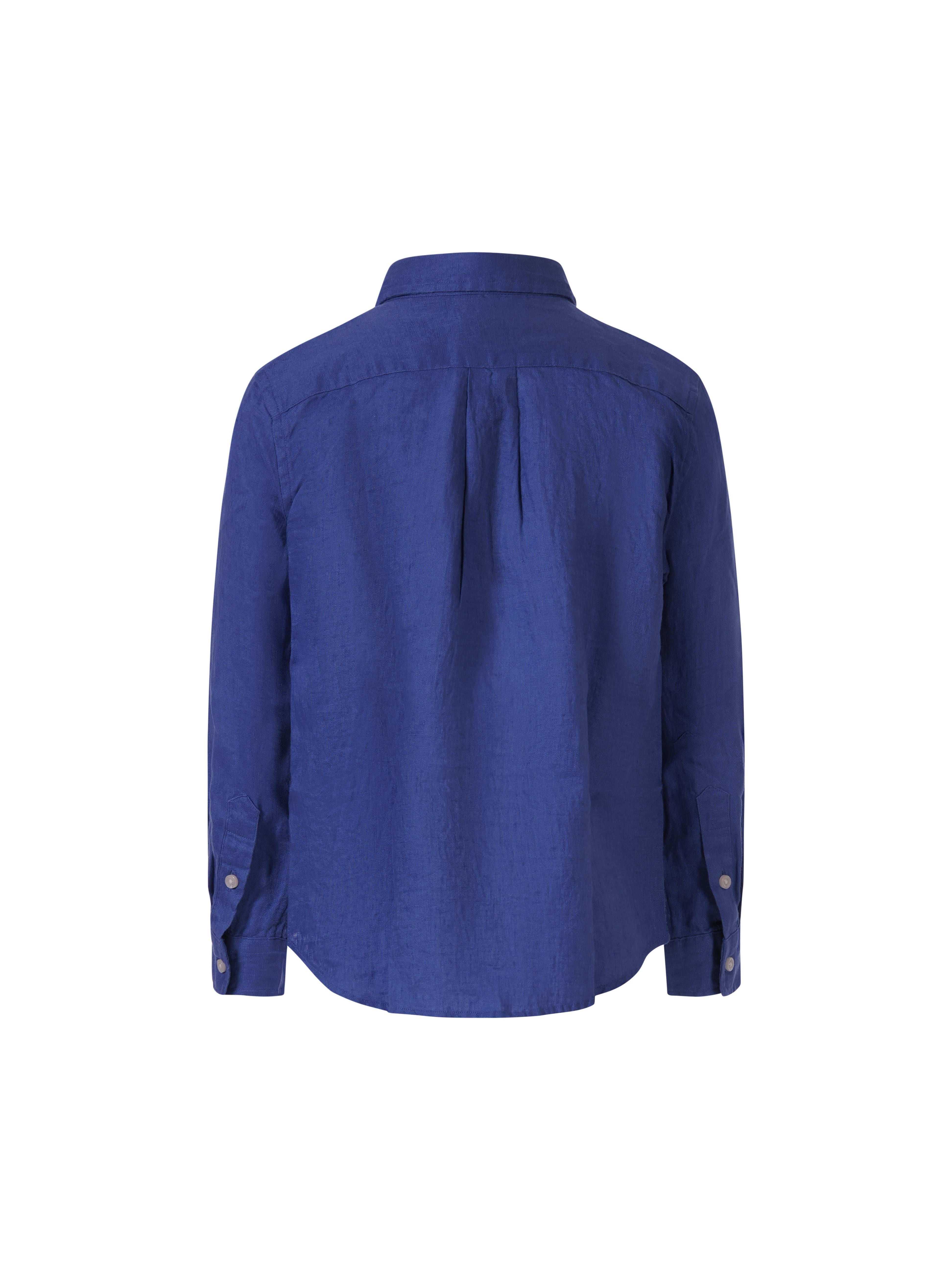 Camicia per bambino Polo Ralph Lauren Kids blu con caratteristico motivo Polo Pony 322967600 500 Ralph Lauren kids 