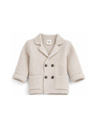 Cardigan per neonato Douuod Kids beige con revers a punta DZ2540 Z3404 107 DOUUOD KIDS 