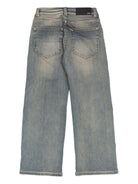 Jeans per bambino Amiri Kids denim con applicazione con ossa ACBMPA1006 406 AMIRI KIDS 