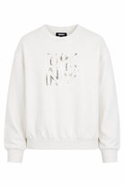 Felpa per bambina Dkny Kids bianca con stampa logo sul davanti D62615 519 DKNY KIDS 