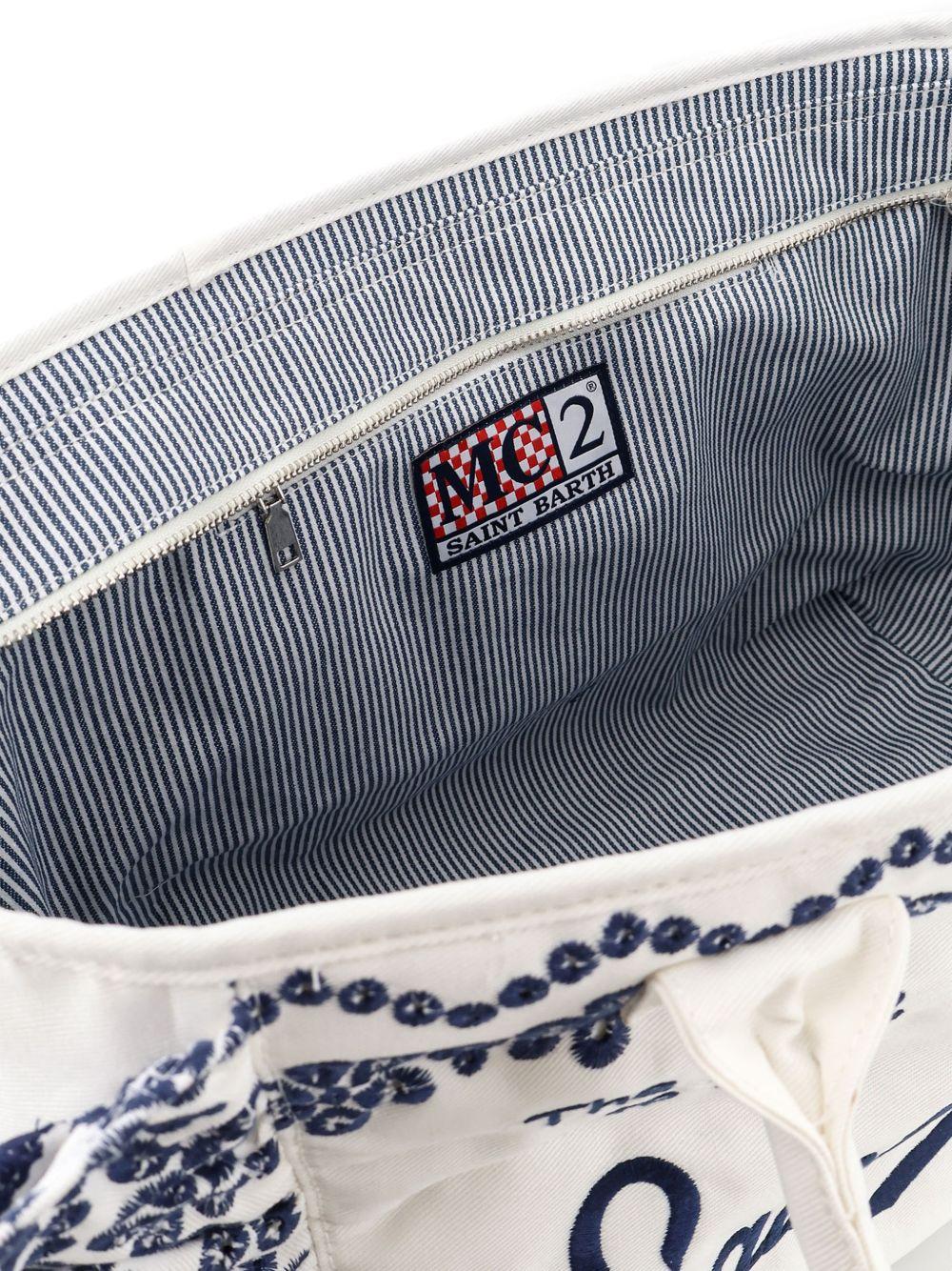 Borsa Vanity MC2 Saint barth bianca in pizzo sangallo VANI0029 02534L MC2 ST. BARTH KIDS 