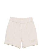 Tuta per neonato Emporio Armani Kids beige con dettaglio logo EB001622 AF13715 M1399 EMPORIO ARMANI KIDS 