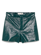 Shorts per donna THE M Nunkas verde con orlo a taglio vivo NUNKAS OTTANIO THE M 