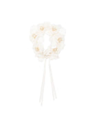 Cerchietto per bambina Bonpoint bianco con dettagli floreali S06GHAW00022 002 BONPOINT KIDS 