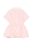 Abito per neonata Fendi Kids rosa con finiture a contrasto BFB611 AEXZ F1UL9 FENDI KIDS 