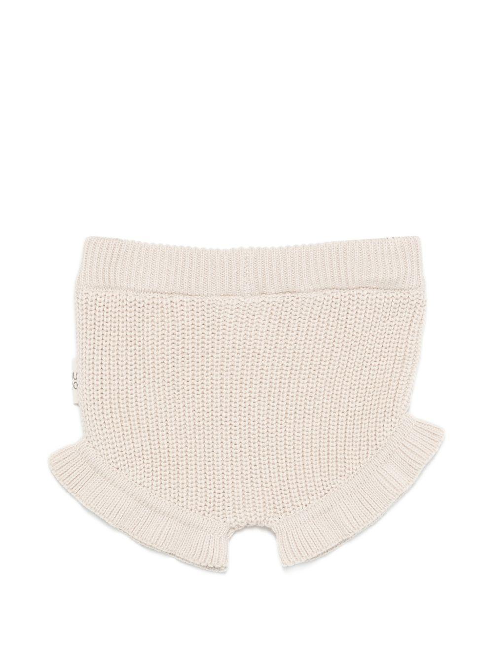 Shorts per neonati Douuod Kids beige con trama lavorata a maglia DY6009 X0011 870 DOUUOD KIDS 