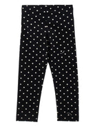 Leggings per bambina Monnalisa nero con motivo a pois 19G420NP 7750 5099 MONNALISA KIDS 