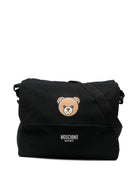 Borsa per neonati Moschino Kids nera con stampa Teddy Bear MUX05VLCA19 60100 MOSCHINO KIDS 
