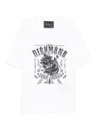 T-shirt per bambino John Richmond Junior bianco con stampa grafica RBA25026TS WHITE JOHN RICHMOND JUNIOR 