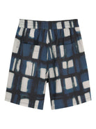 Shorts per bambino Givenchy Kids blu a fantasia H31213 Z40 GIVENCHY KIDS 