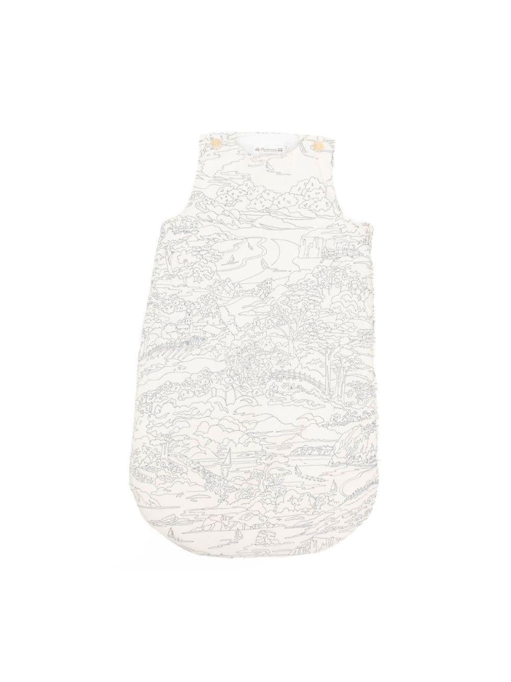Sacco nanna per neonati Bonpoint bianco con stampa grafica all-over S06OACW00002 677 BONPOINT KIDS 